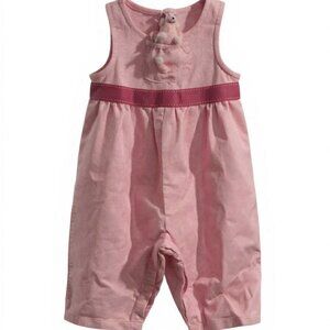 Gymboree NWT Tres Chic Pink Poodle Puppet Corduroy Overalls 3- 6 mos